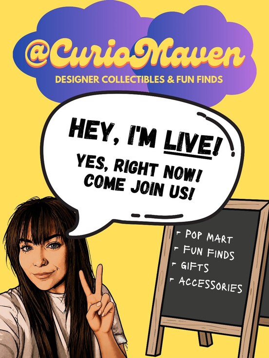 N/A Accessories - ✨ LIVE! ✨ CurioMaven Is Live with Designer Toys And Collectibles 🧸